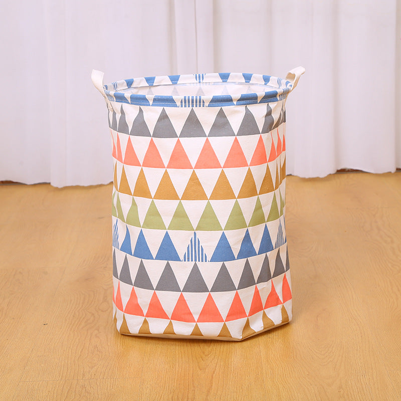 Wholesale Canvas Circular Foldable Dirty Clothes Basket